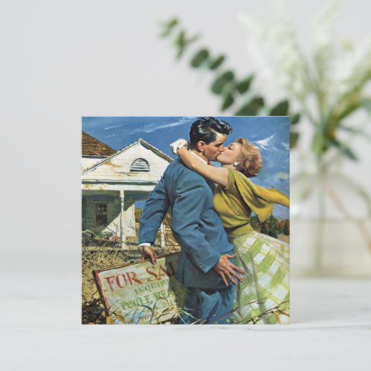 ヴィンテージニューキスをするリュウズ，引っ越し祝いパーティーパーティー 招待状 (スタンド正面)