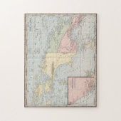 ヴィンテージニューギニアの地図（1901年） ジグソーパズル (縦)
