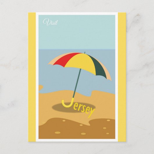 ヴィンテージニュージェルセルショアトラベル ポストカード (正面)