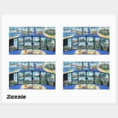 ヴィンテージニュージャージーのステッカー 長方形シール (シート)