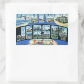 ヴィンテージニュージャージーのステッカー 長方形シール (バッグ)