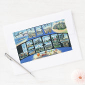 ヴィンテージニュージャージーのステッカー 長方形シール (封筒)