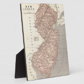 ヴィンテージニュージャージーの地図（1845年） フォトプラーク (側面)