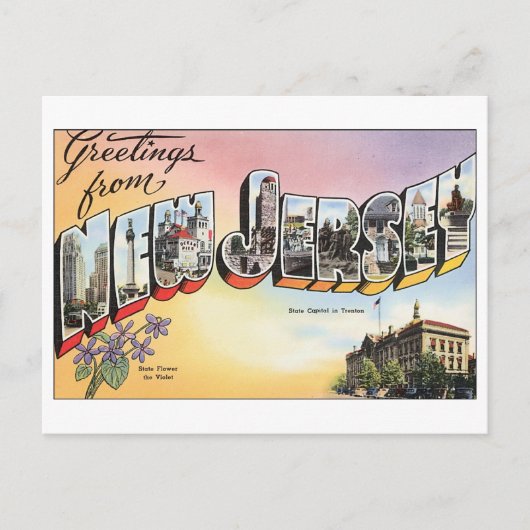 ヴィンテージニュージャージーはがき ポストカード (正面)