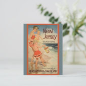 ヴィンテージニュージャージービーチペンシルバニア鉄道 ポストカード (スタンド正面)