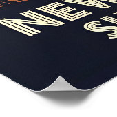 ヴィンテージニュージャージー海岸沿いの夕日 ポスター (角)