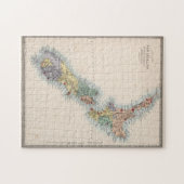 ヴィンテージニュージーランドの地図（1865年） ジグソーパズル (横)