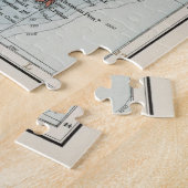 ヴィンテージニュージーランドの地図(1900年) ジグソーパズル (側面)