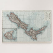 ヴィンテージニュージーランドの地図(1900年) ジグソーパズル (横)