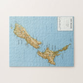 ヴィンテージニュージーランドの地図(1971年) ジグソーパズル (横)