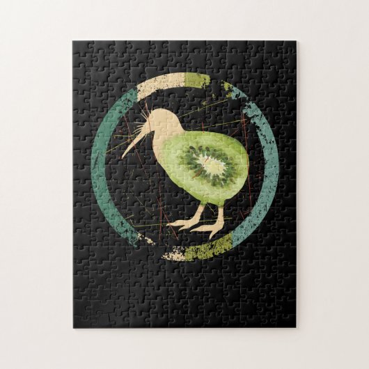 ヴィンテージニュージーランドキウイ ジグソーパズル (縦)