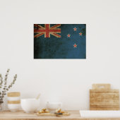 ヴィンテージニュージーランド国旗 ポスター (キッチン)
