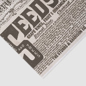 ヴィンテージニュース紙広告10x15デコページ 薄葉紙 (詳細)