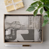 ヴィンテージニュース紙広告20x30デコページ 薄葉紙 (ギフト)