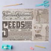 ヴィンテージニュース紙広告20x30デコページ 薄葉紙 (クラフト)