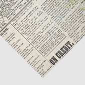 ヴィンテージニュース紙10x15デコページティッシュペーパー 薄葉紙 (詳細)