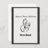 ヴィンテージニュース速報引っ越しました 案内ポストカード (正面/裏面)