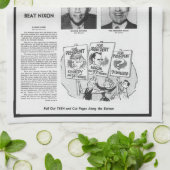 ヴィンテージニュースKennedyニクソン大統領の選挙 キッチンタオル (折り畳み)