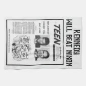 ヴィンテージニュースKennedyニクソン大統領の選挙 キッチンタオル (横)