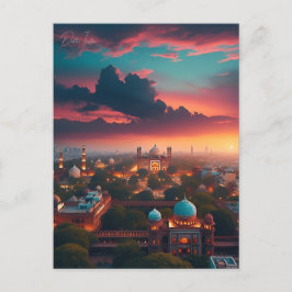 ヴィンテージニューデリー、インド旅行水の色レトロ ポストカード