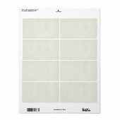 ヴィンテージニュートラルパーチメントアンティーク紙テンプレート ラベル (フルシート)