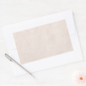 ヴィンテージニュートラルパーチメントアンティーク紙テンプレート 長方形シール (封筒)