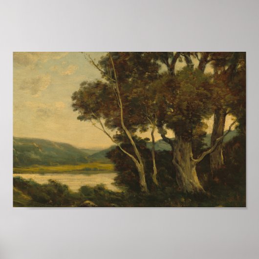 ヴィンテージニュートラルフォレストダークアカデミズム美学 ポスター (正面)