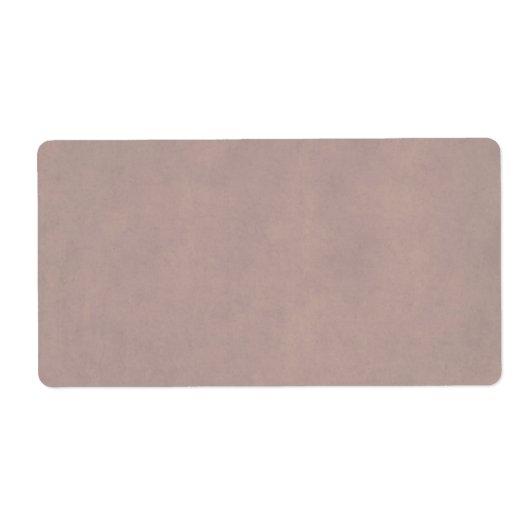 ヴィンテージニュートラルマウーブブラウンパーチメント紙 空白の ラベル (正面)