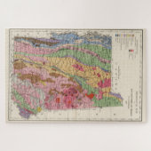 ヴィンテージニューハンプシャーとバーモント地質図 ジグソーパズル (横)