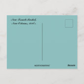 ヴィンテージニューフランスのマーケットニューオーリンズルイジアナ ポストカード (裏面)