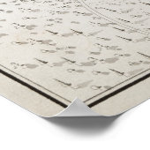 ヴィンテージニューベルンNCの地図(1769) ポスター (角)