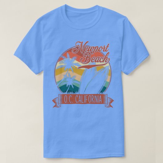 ヴィンテージニューポートビーチオレンジカウンティカリフォルニアシュール Tシャツ (デザイン正面)