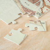 ヴィンテージニューポートビーチカリフォルニアの地図(1951) ジグソーパズル (側面)