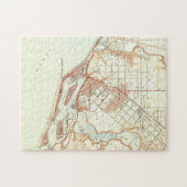 ヴィンテージニューポートビーチカリフォルニアの地図(1951) ジグソーパズル (横)