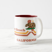 ヴィンテージニューポートビーチカリフォルニア ツートーンマグカップ (正面右)