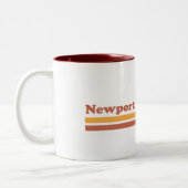 ヴィンテージニューポートビーチカリフォルニア ツートーンマグカップ (左)
