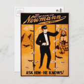 ヴィンテージニューマンサイキックのポスター ポストカード (正面/裏面)