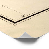 ヴィンテージニューメキシコの地図(1882) ポスター (角)