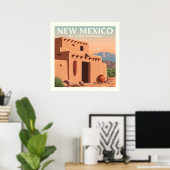ヴィンテージニューメキシコ ポスター (ホームオフィス)