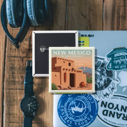 ヴィンテージニューメキシコ 缶バッジ