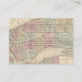 ヴィンテージニューヨークの地図パーソナライズされた- 名刺 (裏面)