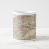 ヴィンテージニューヨークの地図 ジャンボコーヒーマグカップ (正面)