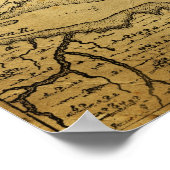 ヴィンテージニューヨークの地図 ポスター (角)