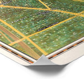 ヴィンテージニューヨークの地図 ポスター (角)