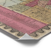 ヴィンテージニューヨークの地図 ポスター (角)