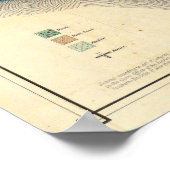 ヴィンテージニューヨークの地図 ポスター (角)