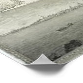 ヴィンテージニューヨークの地図(1776) ポスター (角)