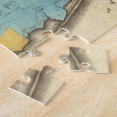 ヴィンテージニューヨークの地図(1829年) ジグソーパズル (側面)