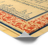 ヴィンテージニューヨークの地図(1846) ポスター (角)