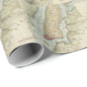 ヴィンテージニューヨークの地図(1869) ラッピングペーパー (ロールコーナー)